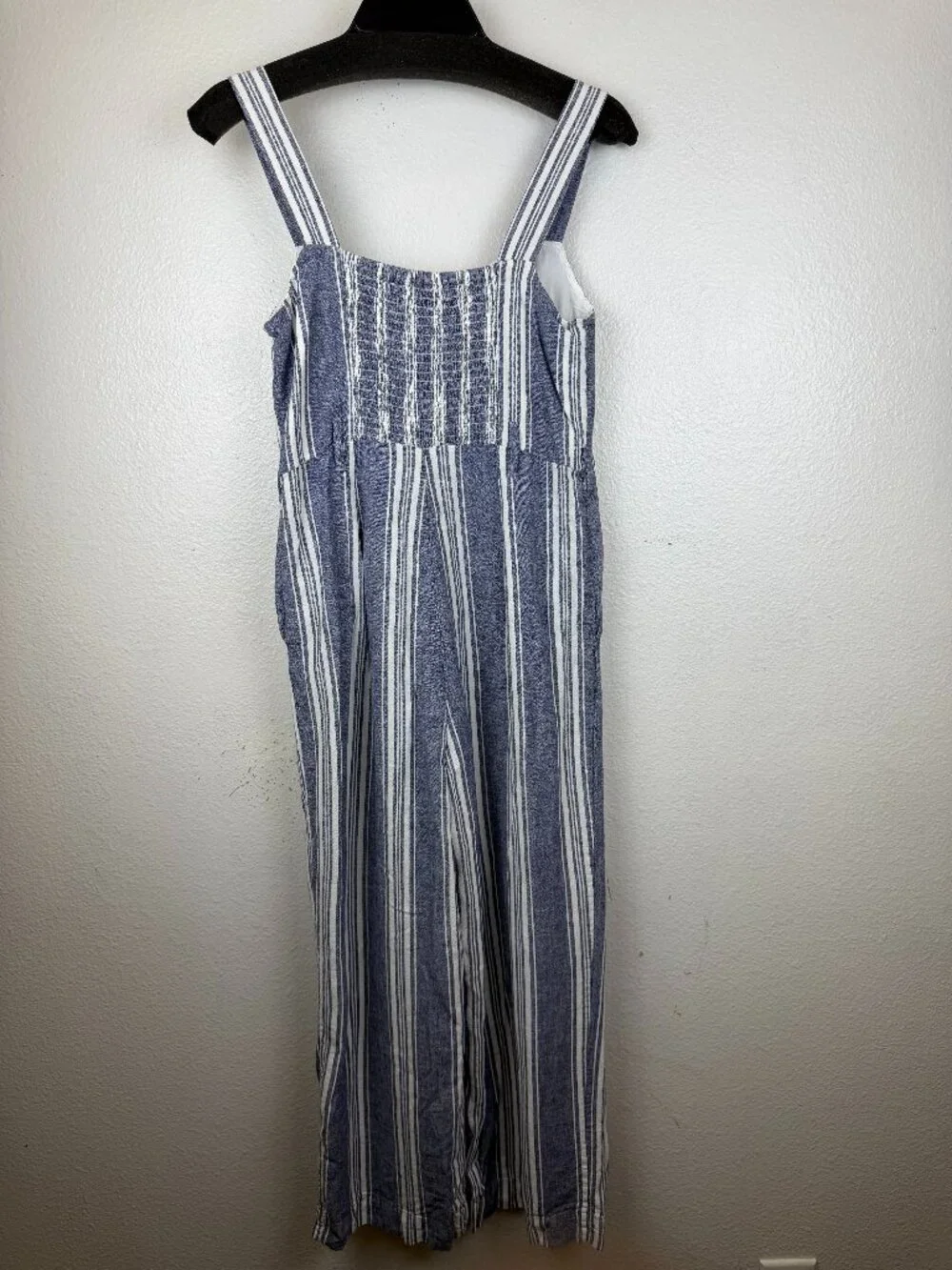 RAILS Kyra Seaport Striped Wide Leg Linen Blend Jumpsuit sz‎ S